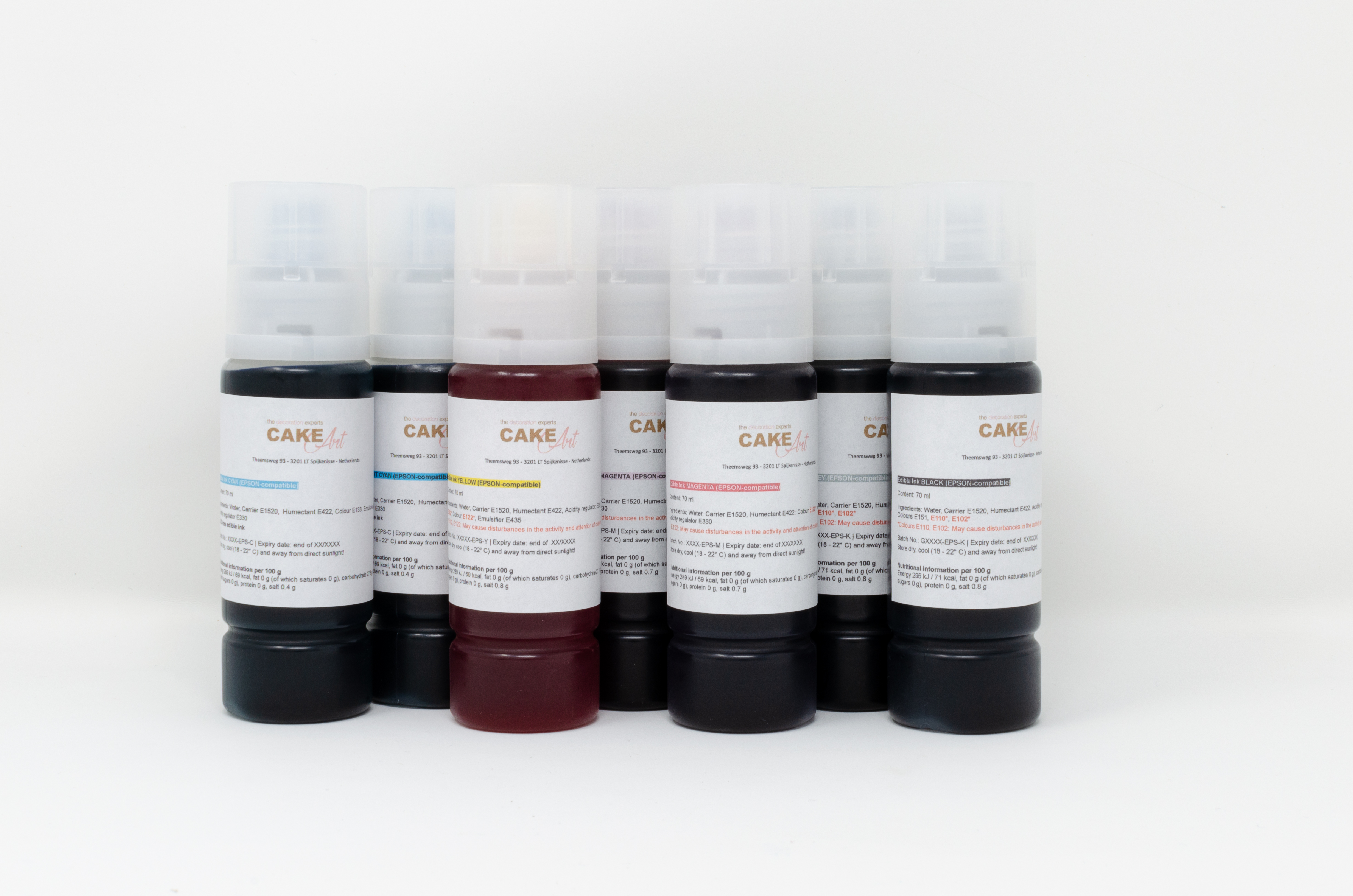 Edible ink in bottles for EPSON printers